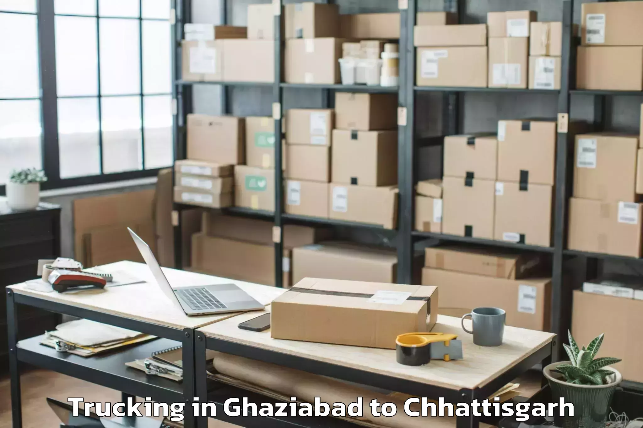 Book Ghaziabad to Chirimiri Trucking Online